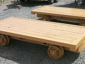 Custom Built Flat Deck Mine Cars