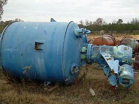 Stainless Steel Process 1400 Gallon Agitated Pressure Tank