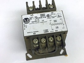 Allen Bradley 75 VA Single Phase 600/120 Volt Control Transformer 