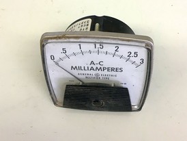 General Electric Milli-Amp Analog Ammeter