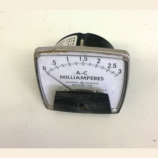 Used General Electric MilliAmp Analog Ammeter For Sale
