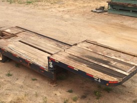 8.6 ft wide X 33.6 ft long Step Deck Trailer With Beaver Tail