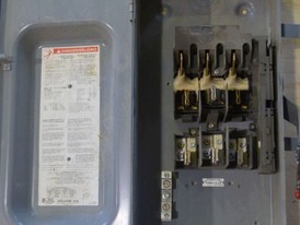 Desconectadores fusibles Federal Pacific Electric de 100 amp