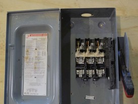 Desconectador no Fusible Square D de 60 amp