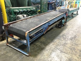 36in. wide x 12.6 ft. Powered Rubber Belt Conveyor