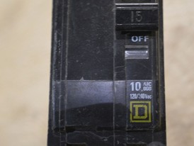 Interruptor Square D de 2 polos 15 amp