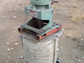 Used Agitators. 17 in. dia. x 21 in. Stainless Steel Mixer with Lightnin 3 HP, Model: NLD-300 Agitator