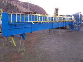 50ft Bucket Elevator, chain type, C/W 7in x 4in x 6in deep buckets.Unit Supplied Refurbished and Shortened to 35 ft.