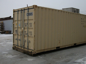 Used Refridgeration 20 ft. Container. Ideal for Camp Food Storage. Cooling Area complete with Shelves & Lighting.