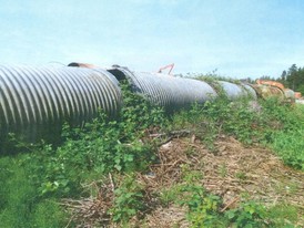 Used Galvanized Culvert. 6 ft. dia. 7 - 20 ft. Lengths.