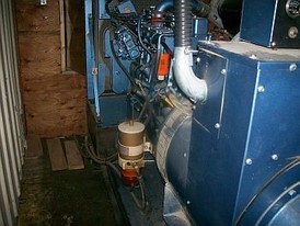 Cummins 75KW, 1200 RPM continuous duty. C/w Lima 208-120, 3-phase generator.