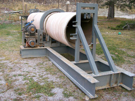 Used Stainless Steel Dryer.20 HP Motor c/w Inline Reducer. Auger Feeder c/w Hopper 36 in. X 20 ft. Less fire box and burner.