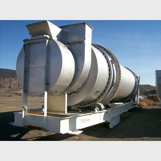 Used Standard Asphalt Dryer. 8 ft. dia. x 30 ft. Long. Model 830. Supplied with Blower