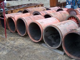 Used Electric Ventilation Fans -  38 in. dia. Silencers.