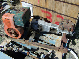 Used Boyles Simplex Piston Pump. 1-1/2 in. x 1-1/4 in. Briggs Gas Motor.