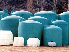 New Polyethylene holding tanks, underground and above ground.  Water, chemical, and septic storage