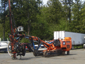 Used Tamrock Dino 500 Hydraulic Quarry Drill. Manufactured in 2000.