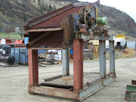 Used Tyler Screen. 4 ft. x 8 ft - 2 Deck Inclined Screen. Mounted on skid frame. Can be supplied with discharge conveyor.