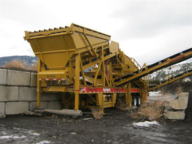Used CEC Portable Screen. 6 ft. x 16 ft. - 3 Deck.  Incline Style. Diesel Driven with Deutz Engine, 200 HRS.