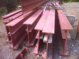 Used Steel. 30 in. x 34.3 ft. Long I-Beam.