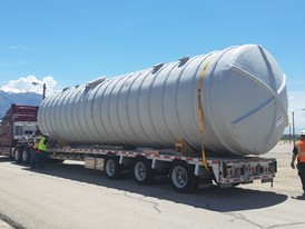25,000 Gallon New Fiberglass Water Tank