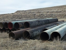 Steel pipe available. 30 in. dia. x .375 wall. 40 to 60 ft. lengths. 2000 total ft. Tar paper and FBE coatings.