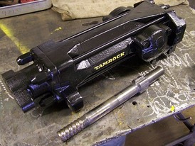 Tamrock HL-438 hydraulic drifter drill.