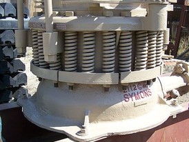 Used Symons Cone Crusher. 2 ft. Shorthead. Set of New Liners.