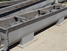 15 in. dia. x 15 ft. long Stainless Steel Auger and Trough for Sale