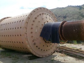 Used Dominion Rod Mill. 9.5 ft. x 14 ft. Long. 500 HP Motor.