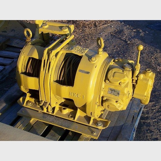 Used Gardner Denver (Slusher) Hoist. Model HKE. Double Drum Air