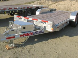 20ft Galvanized Tandem-Axle Lowbed Equipment Trailer