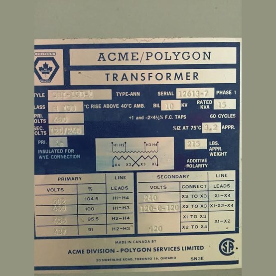 Polygon Transformer Supplier Worldwide | Used 15 kVA 480V Transformer ...
