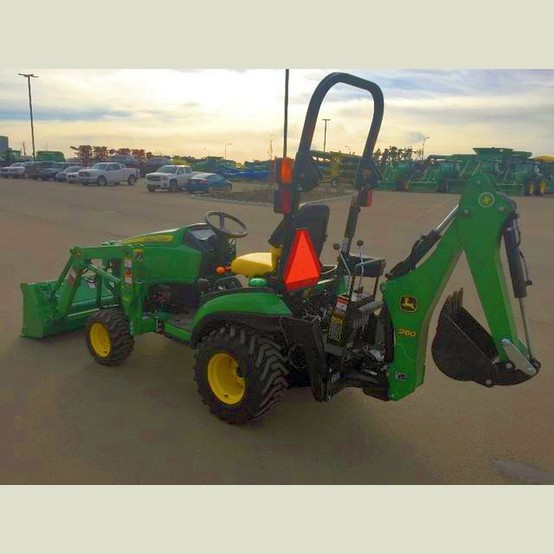 Used 2014 Deere 1025R Factory Installed Loader Backhoe For Sale John