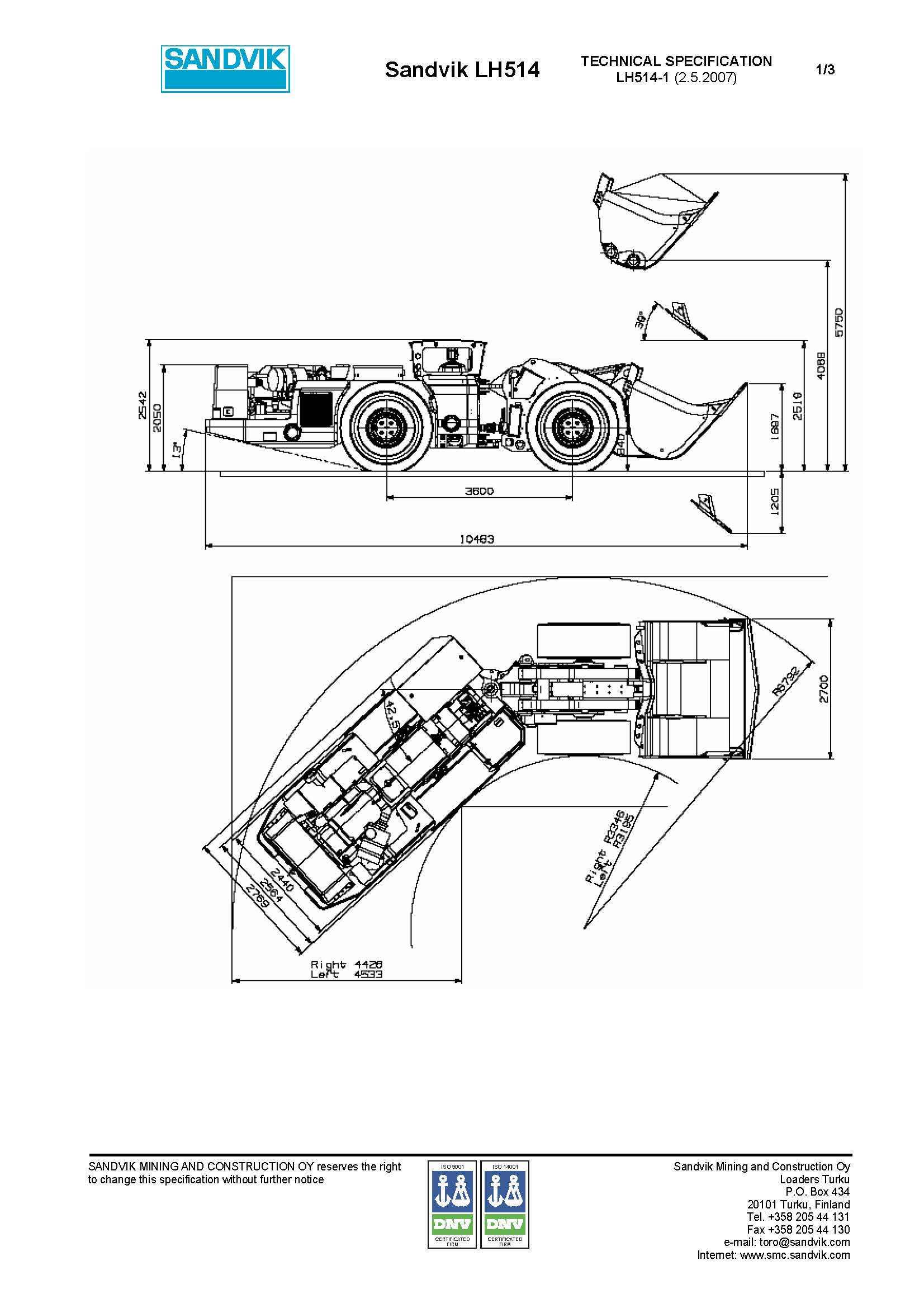 Sandvik LH514 Scooptram Sandvik LH514 Scooptram