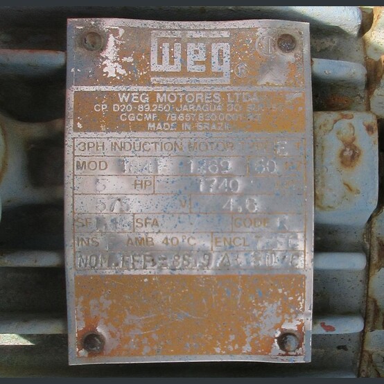 WEG 5HP Electric Motor and Reducer