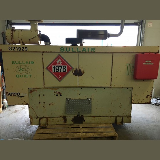 Sullair Stationary Air Compresor Supplier Worldwide Used 185 CFM