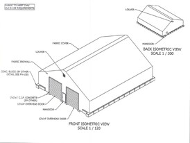 50ft x 60ft Pavilion Texan Style Coverall Building