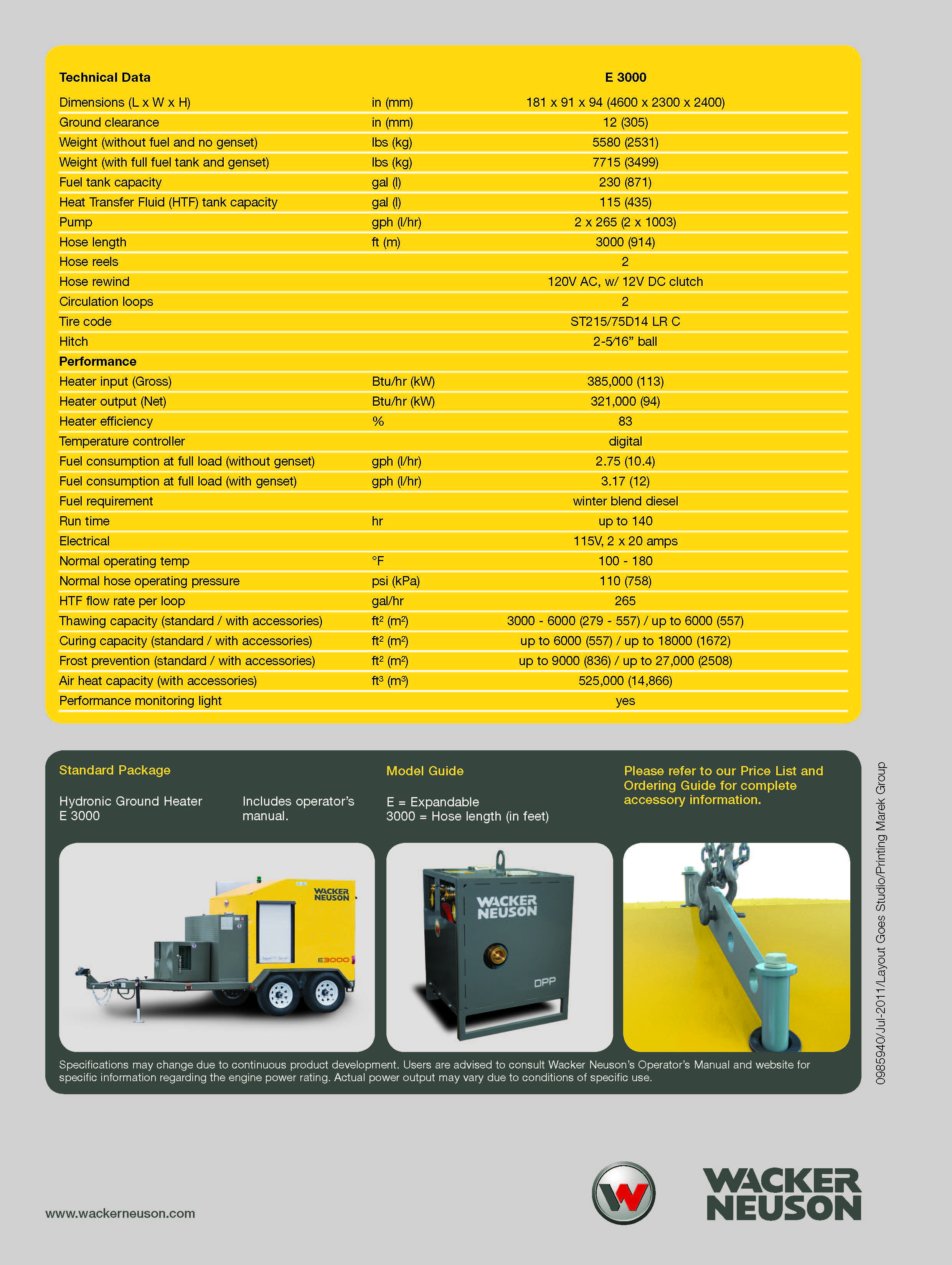 Wacker Neuson E3000 Portable Ground Heater