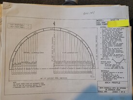 50ft x 141ft Steel Arch Building
