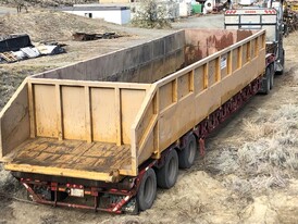 10ft Wide x 40ft Long  x 8ft High Shale Bin