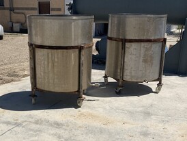 250 Gallon Stainless Steel Open-Top Tanks