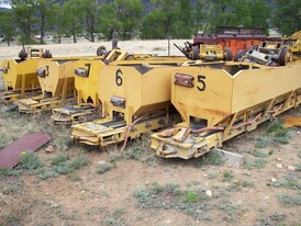 16 foot long concrete transport cars.