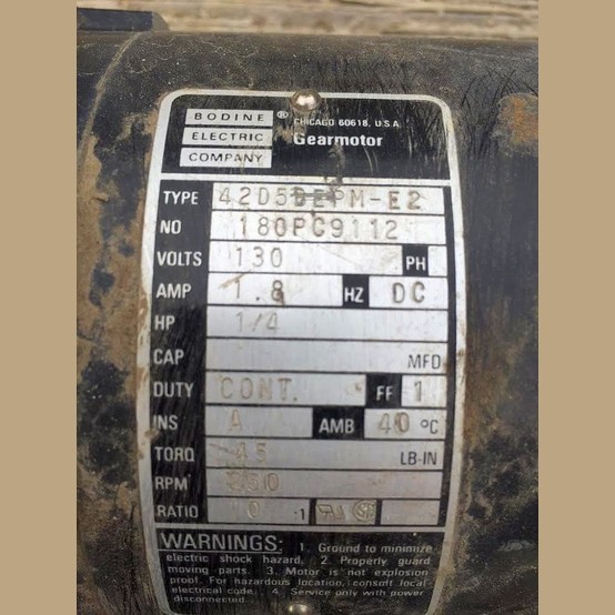 Bodine Electric Motor Supplier Worldwide Used 1/4 hp 130V Electric