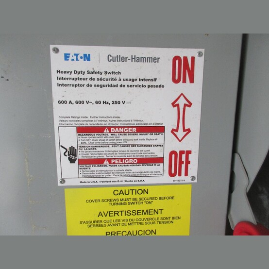 Cutler Hammer 600 Amp Fusible Disconnect