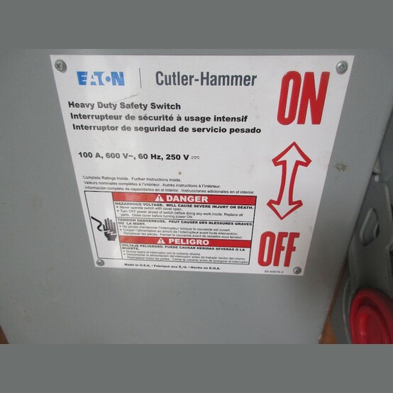 Cutler Hammer 100 Amp Fusible Disconnect