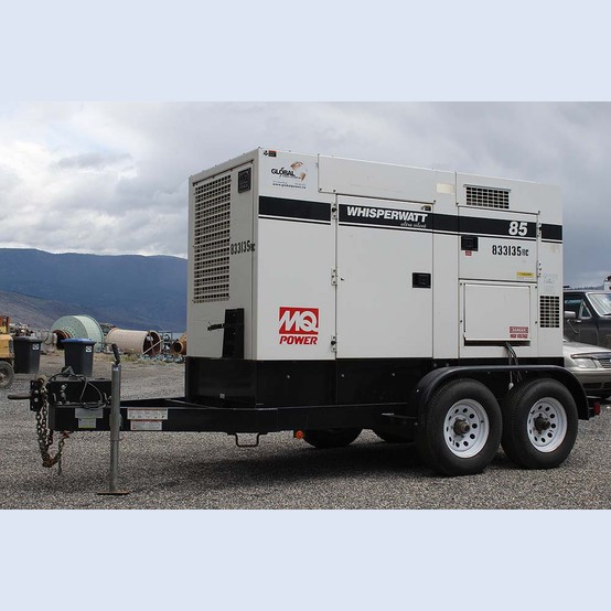 Used 70 kW Trailer Mounted Diesel GenSet For Sale ...