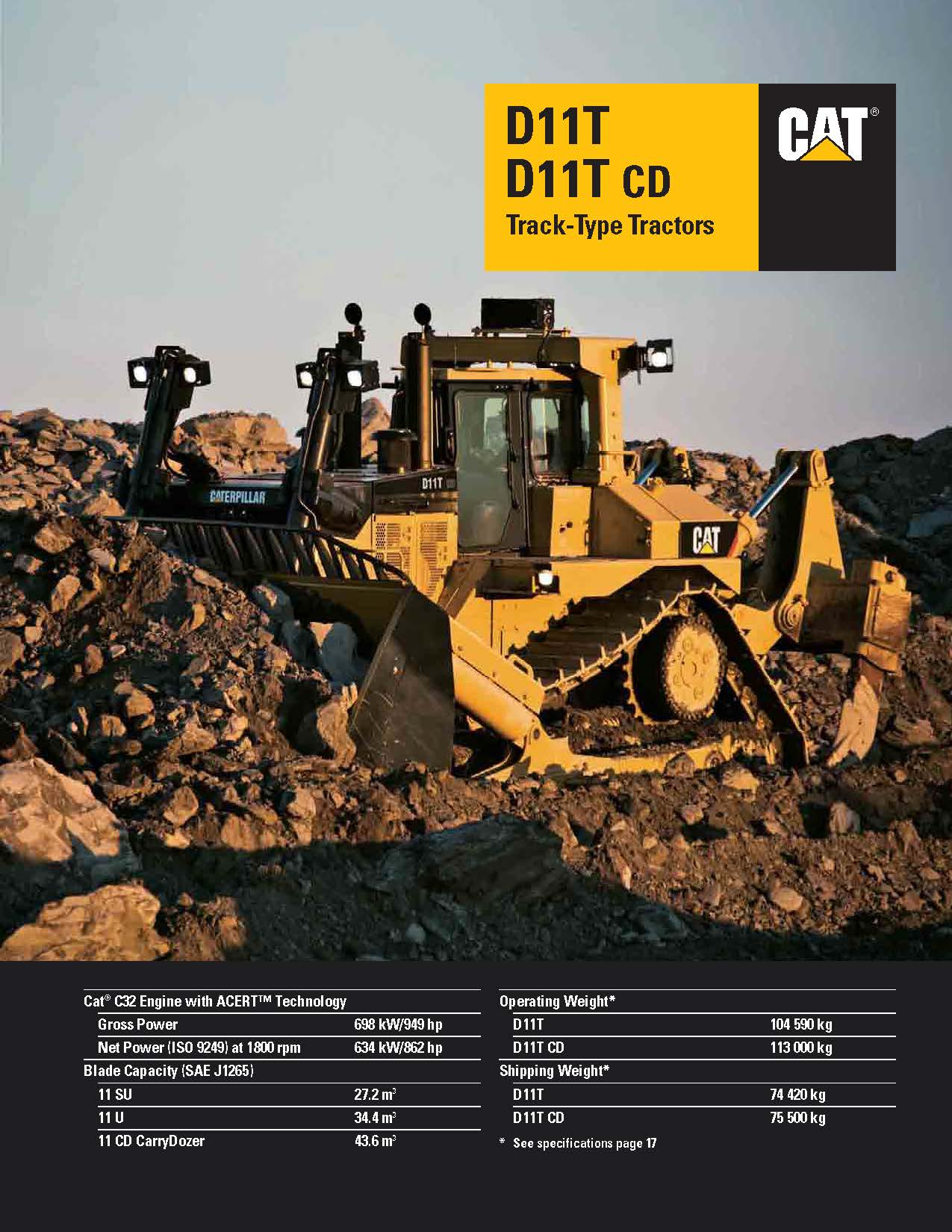 Caterpillar D11T Dozer
