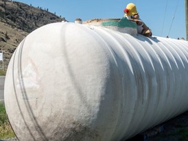 14,500 Gallon Fiberglass Tank