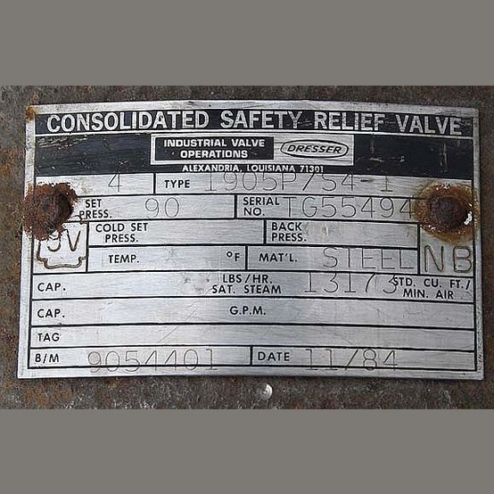 Consolidated Safety Valve Wholesale Supplier Used 4 In Safety